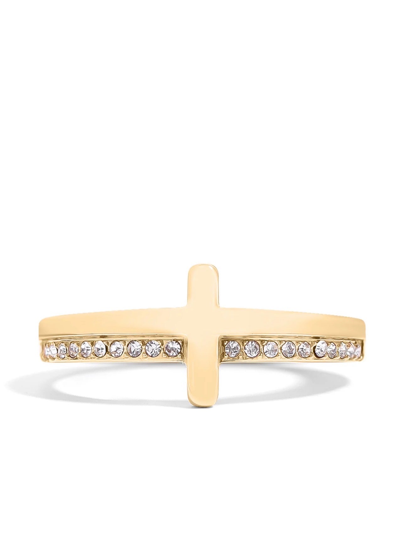 Gold Cross Ring