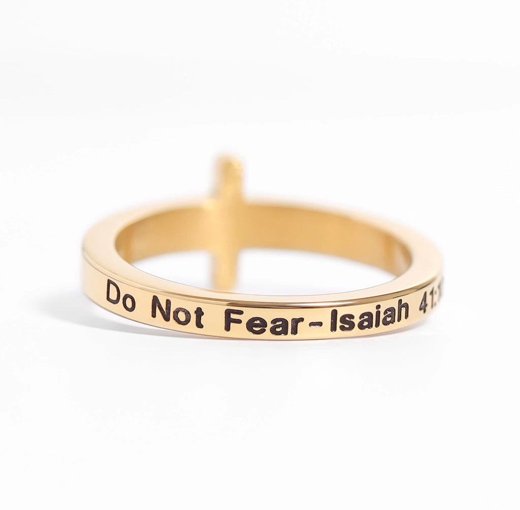 Gold Cross Ring