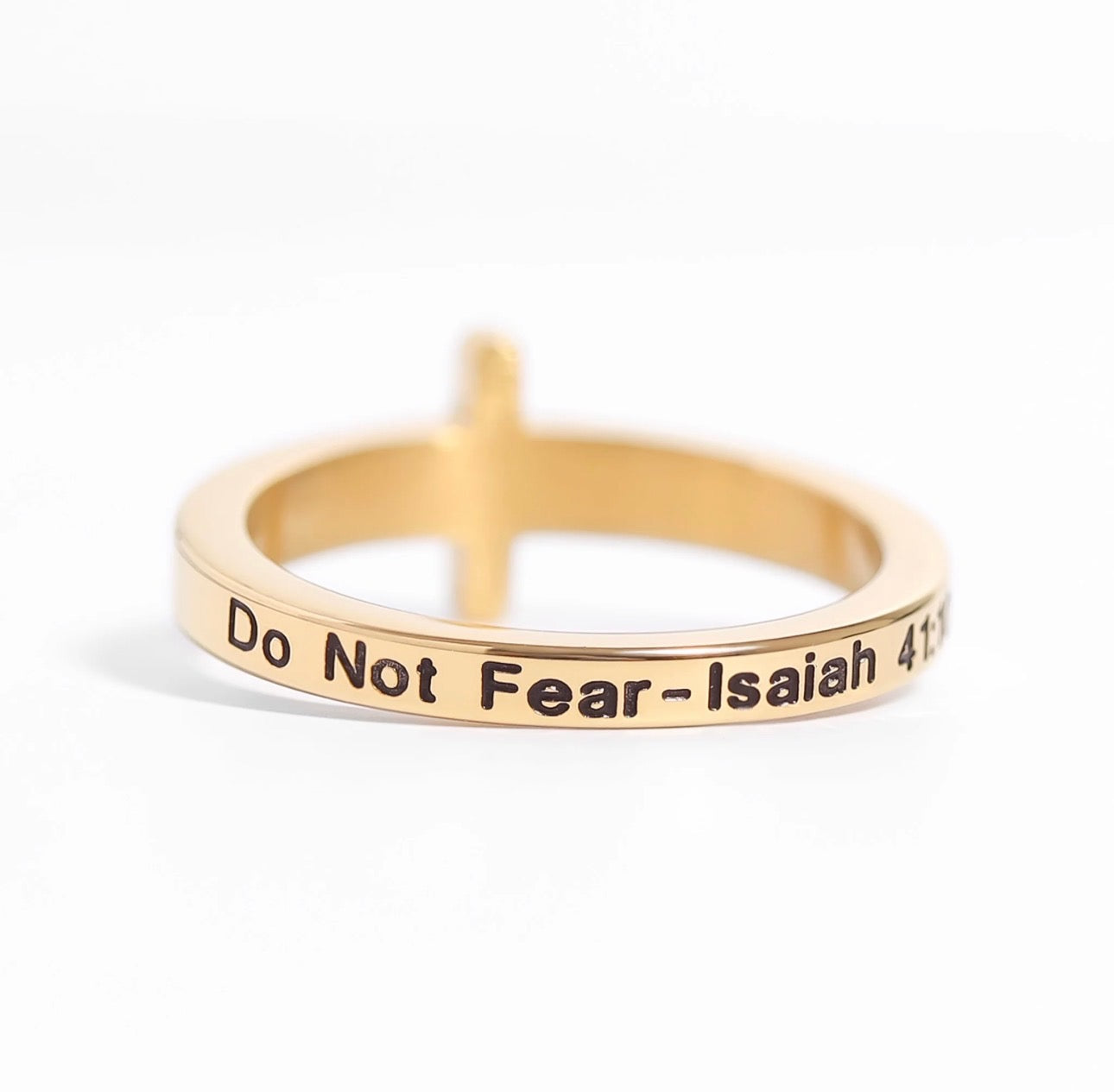 Gold Cross Ring
