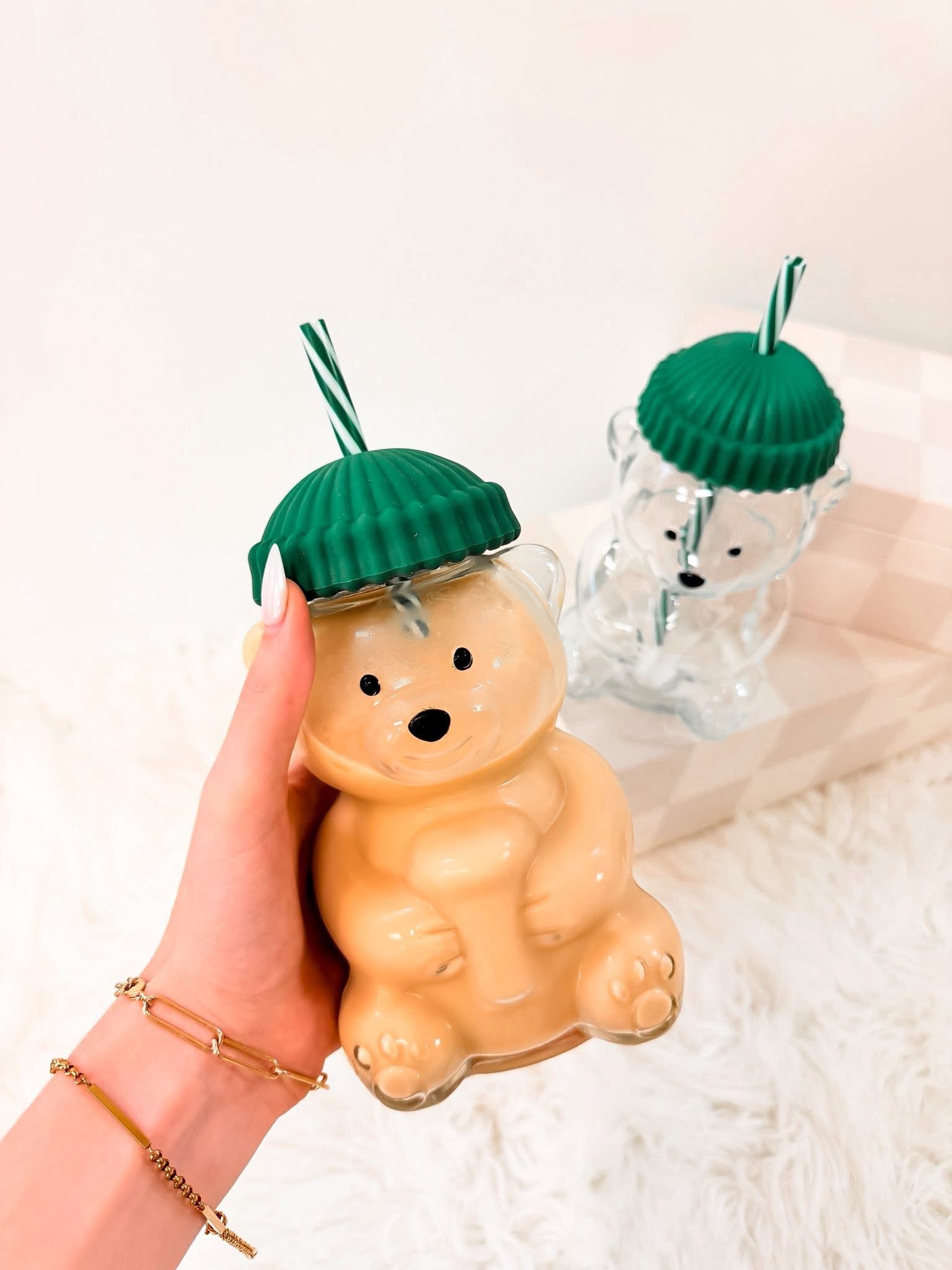 Glass Bear Cup