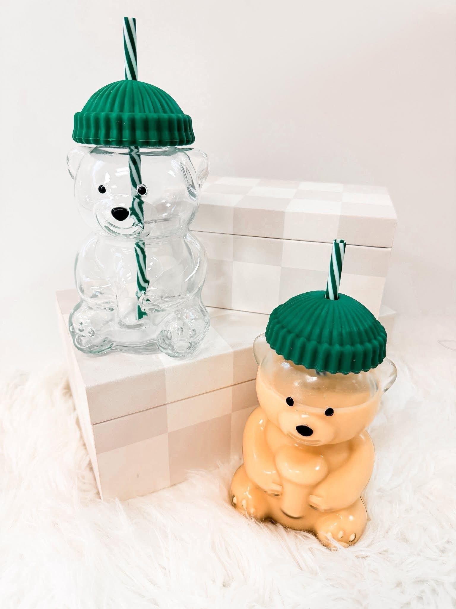 Glass Bear Cup