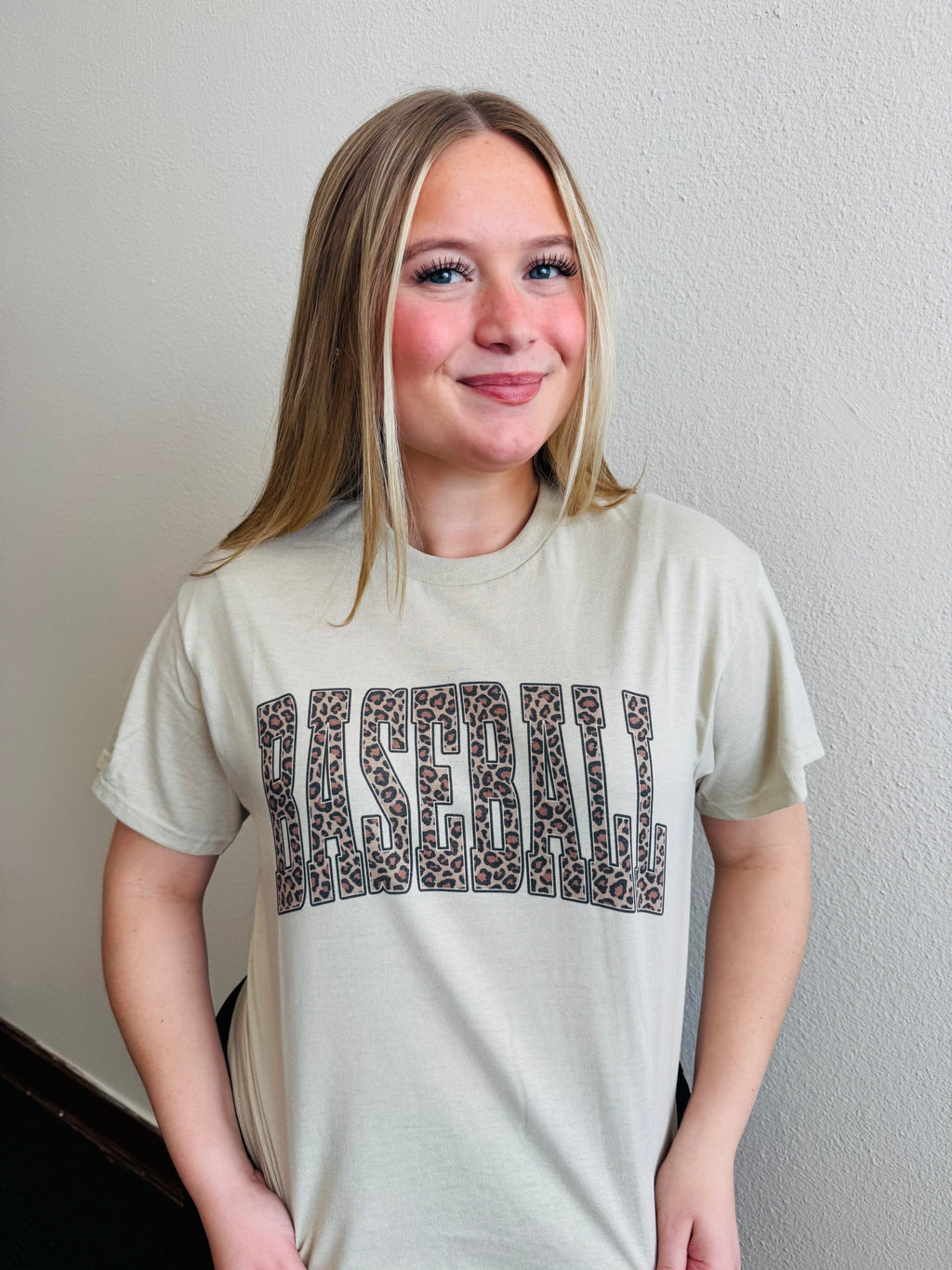 Cheetah Baseball Tee