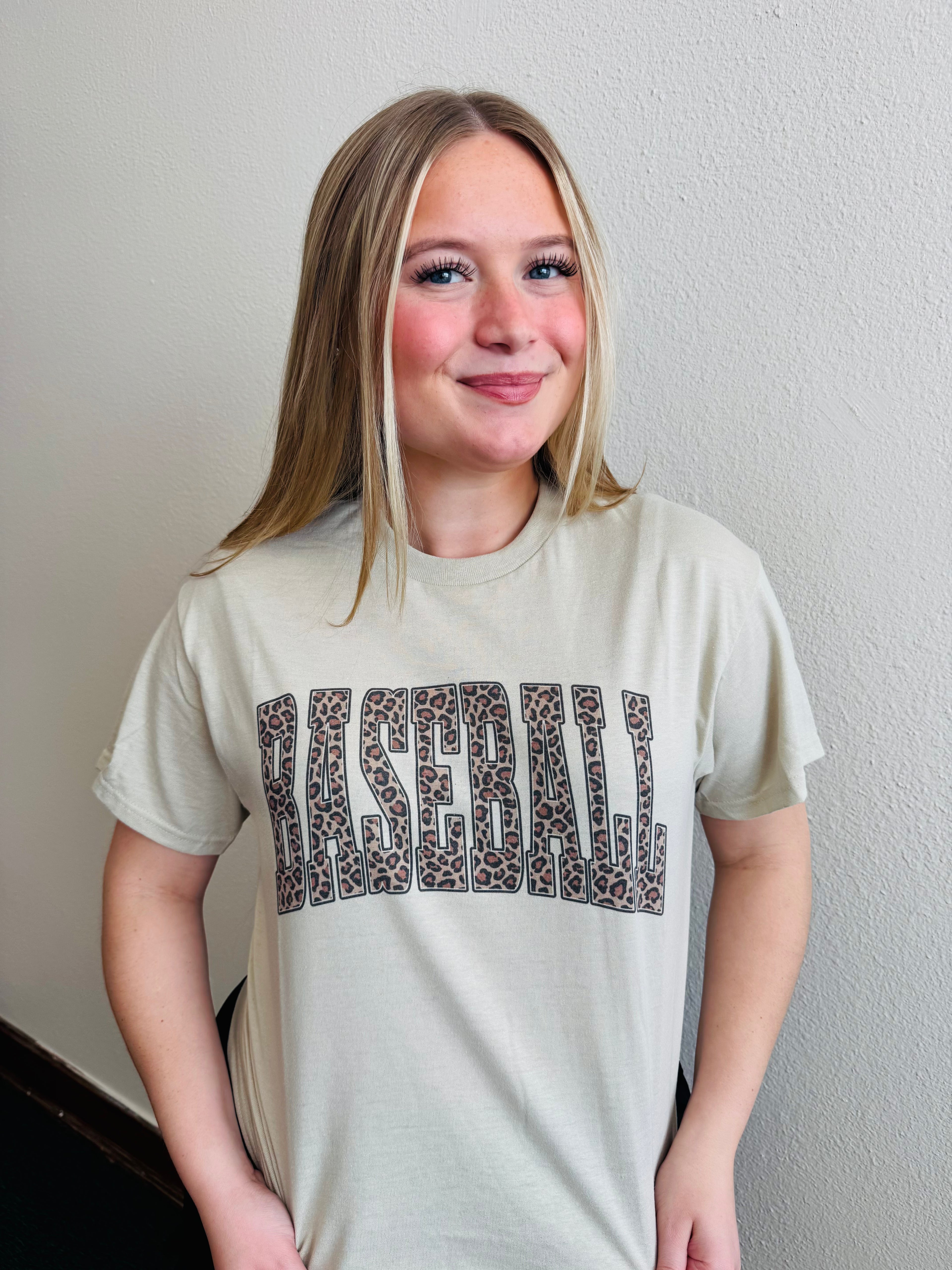 Cheetah Baseball Tee