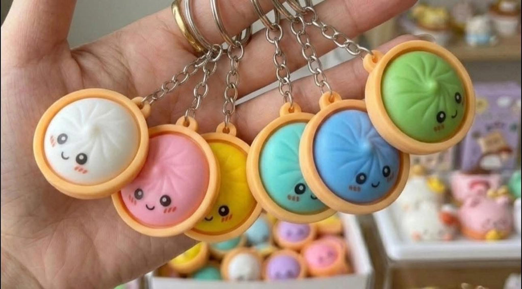 Mini Dumpling Keychains