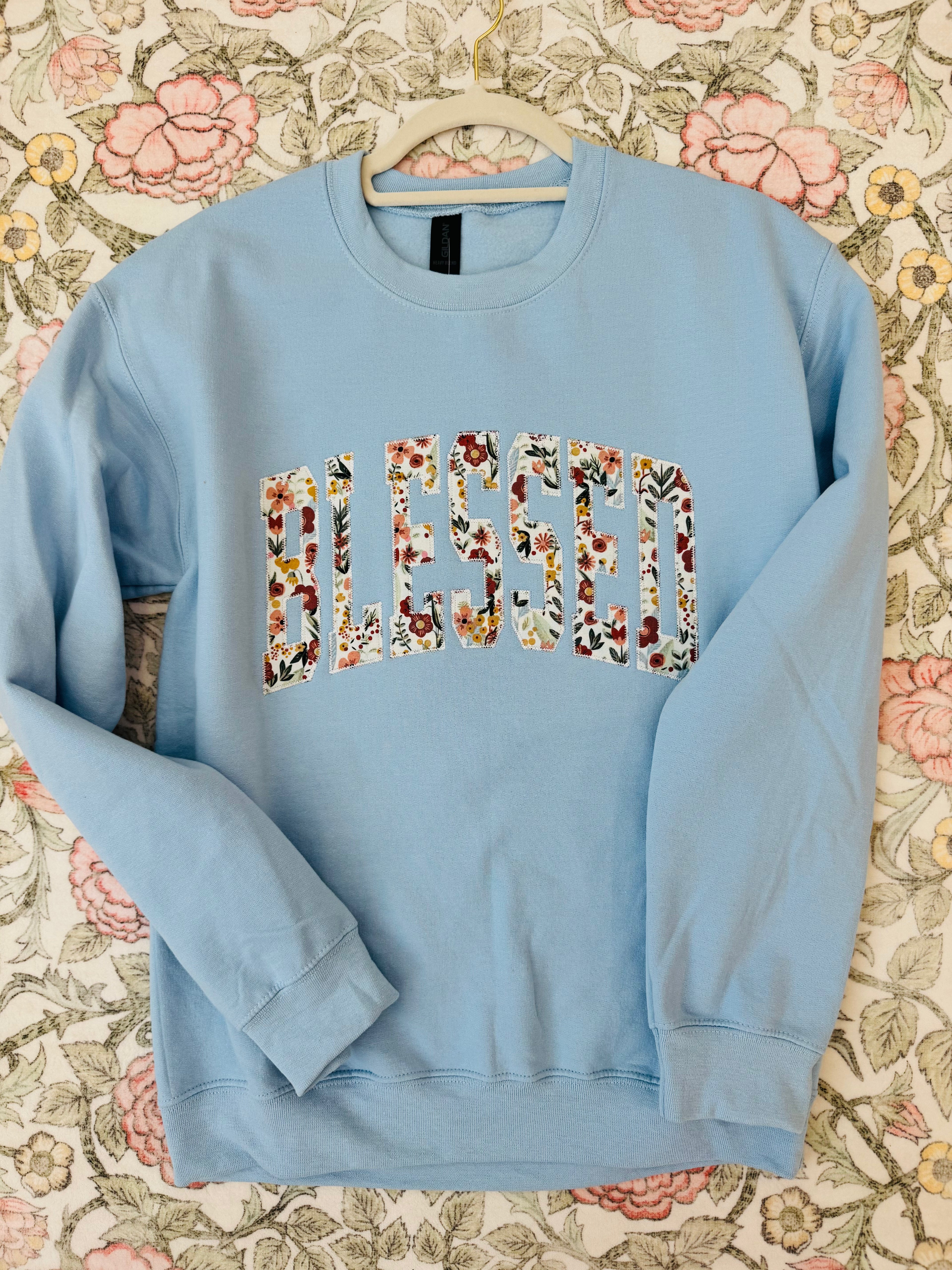 Patchwork Blessed Sweatshirt
