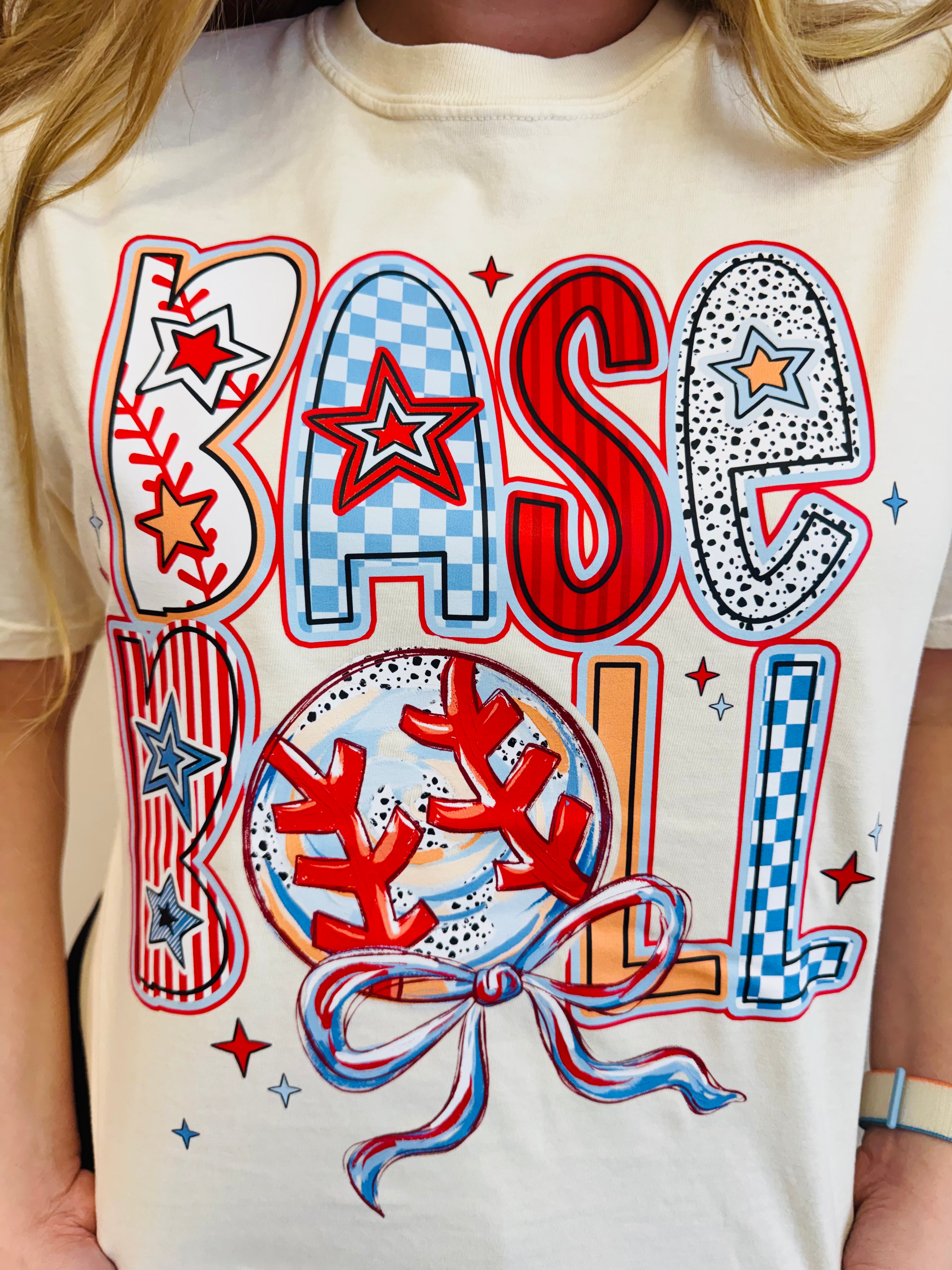 Colorful Baseball Tee