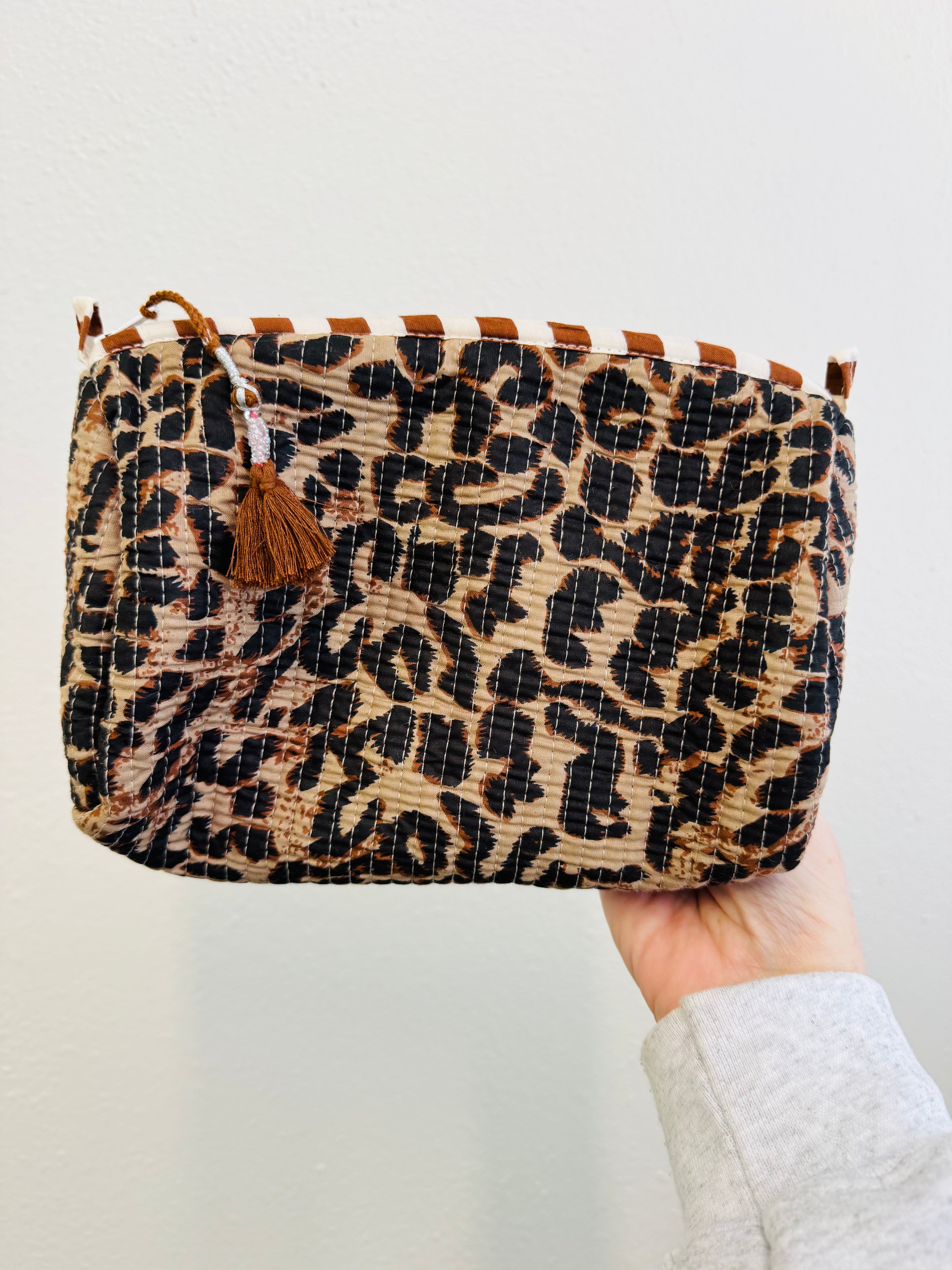 Cheetah Makeup Bag