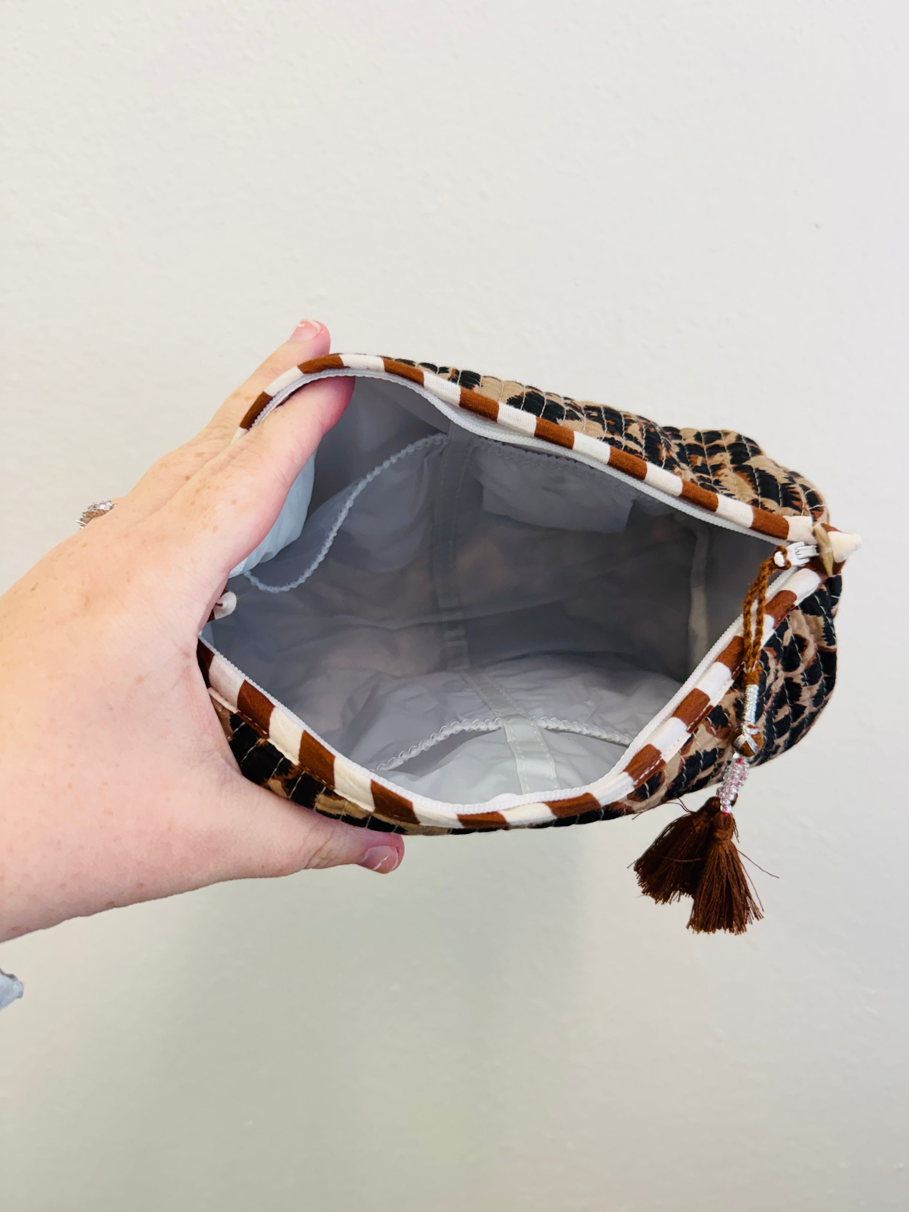 Cheetah Makeup Bag
