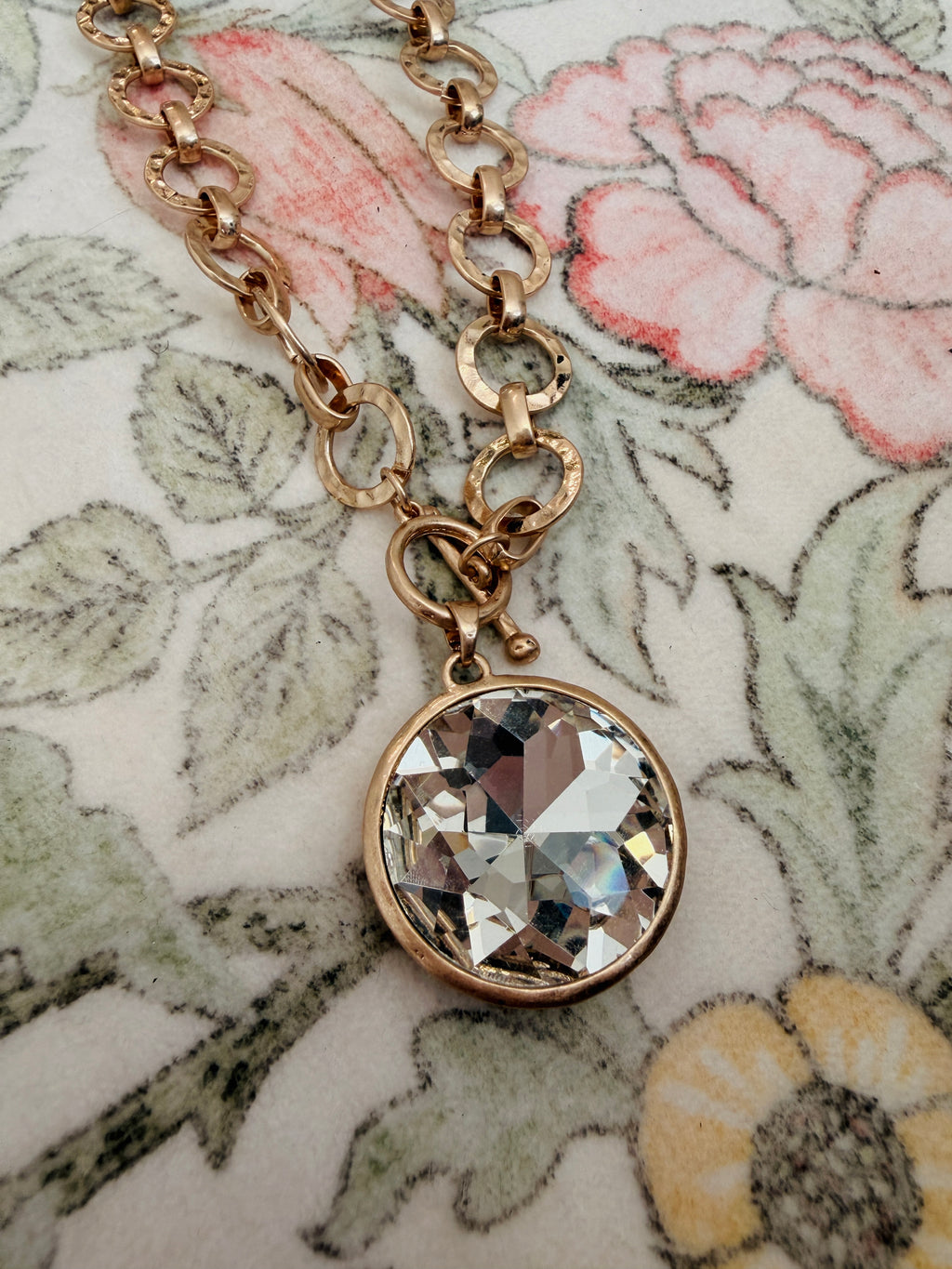 Gold Stone Necklace