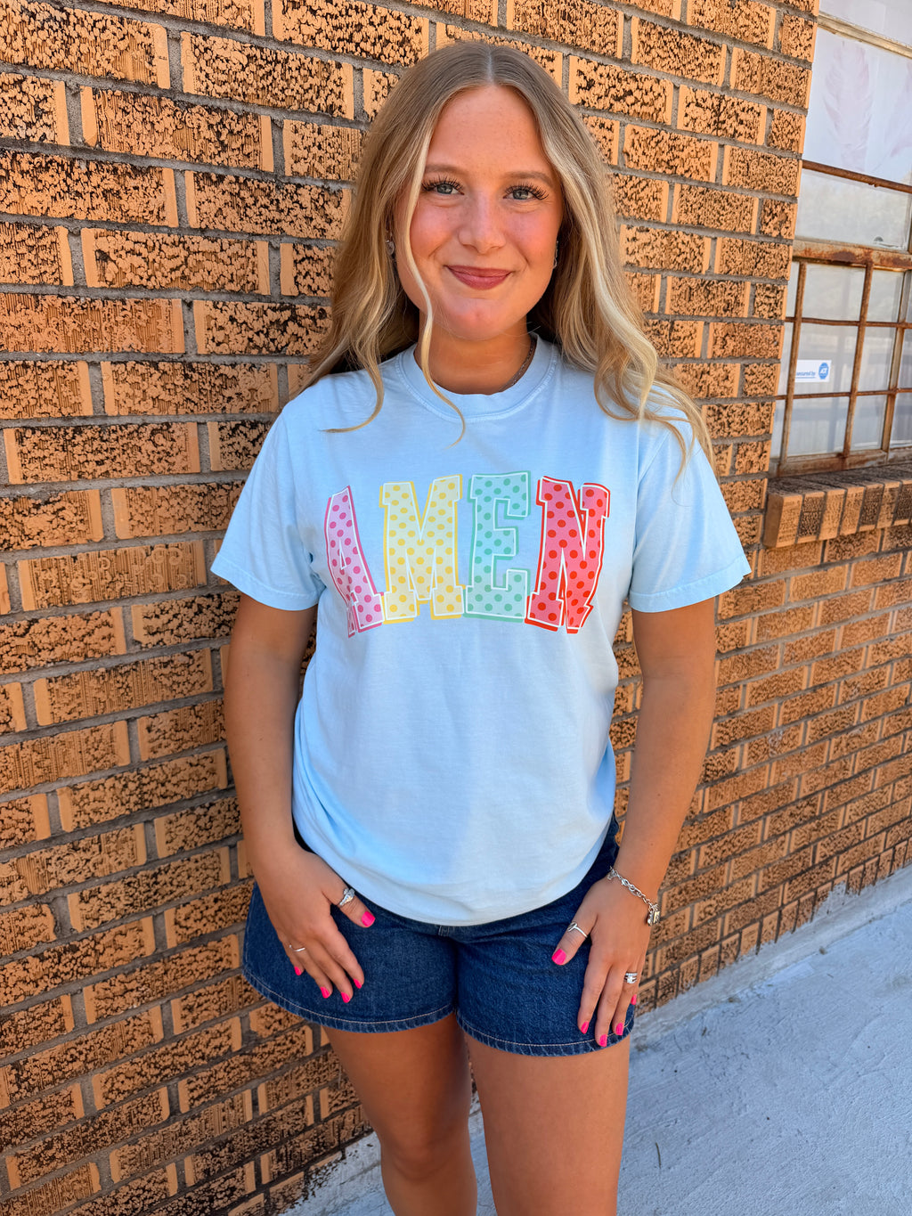 Amen Polka Dot Tee