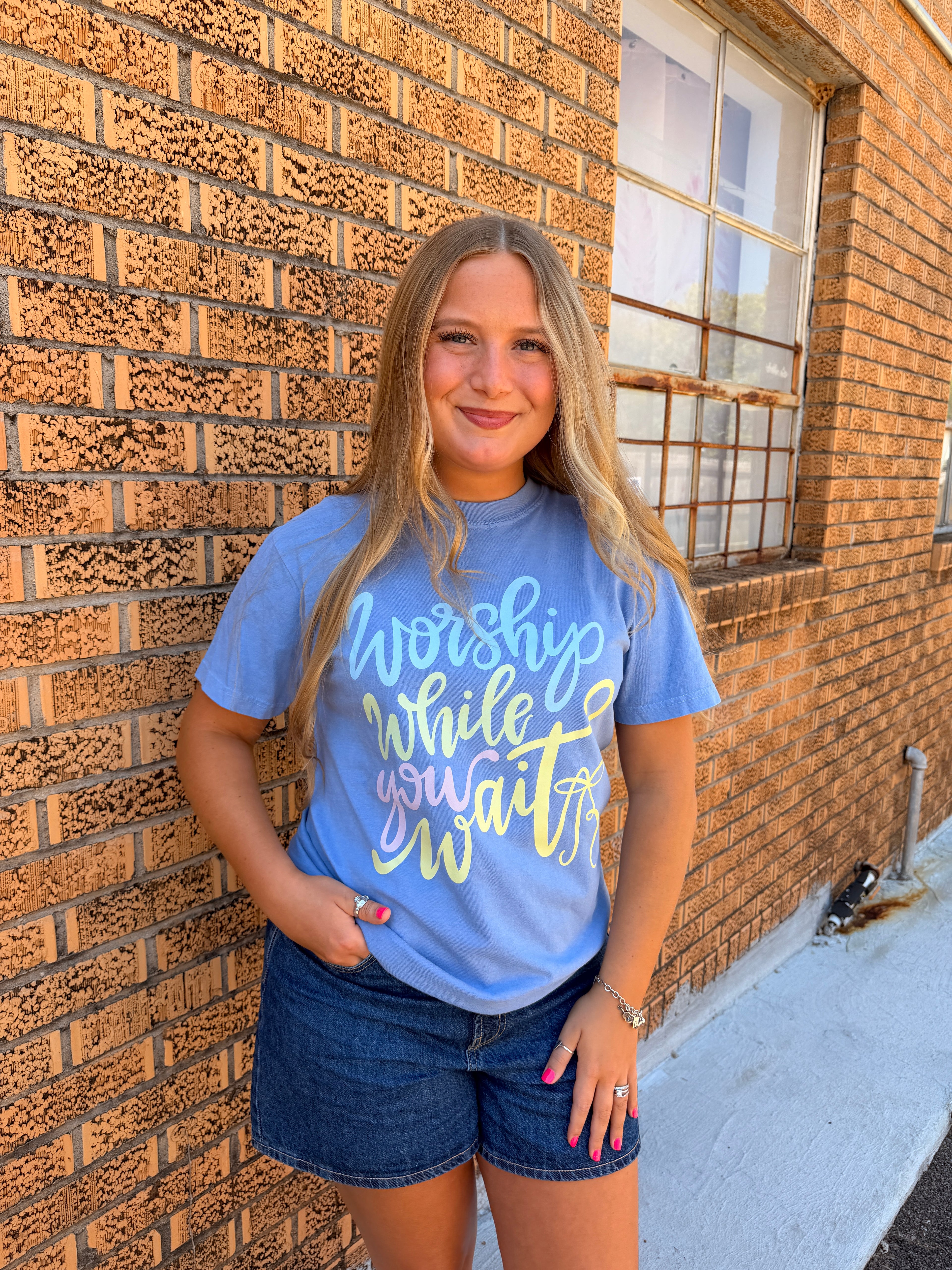 Worship While You Wait Tee