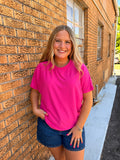 Pink Short Sleeve Top