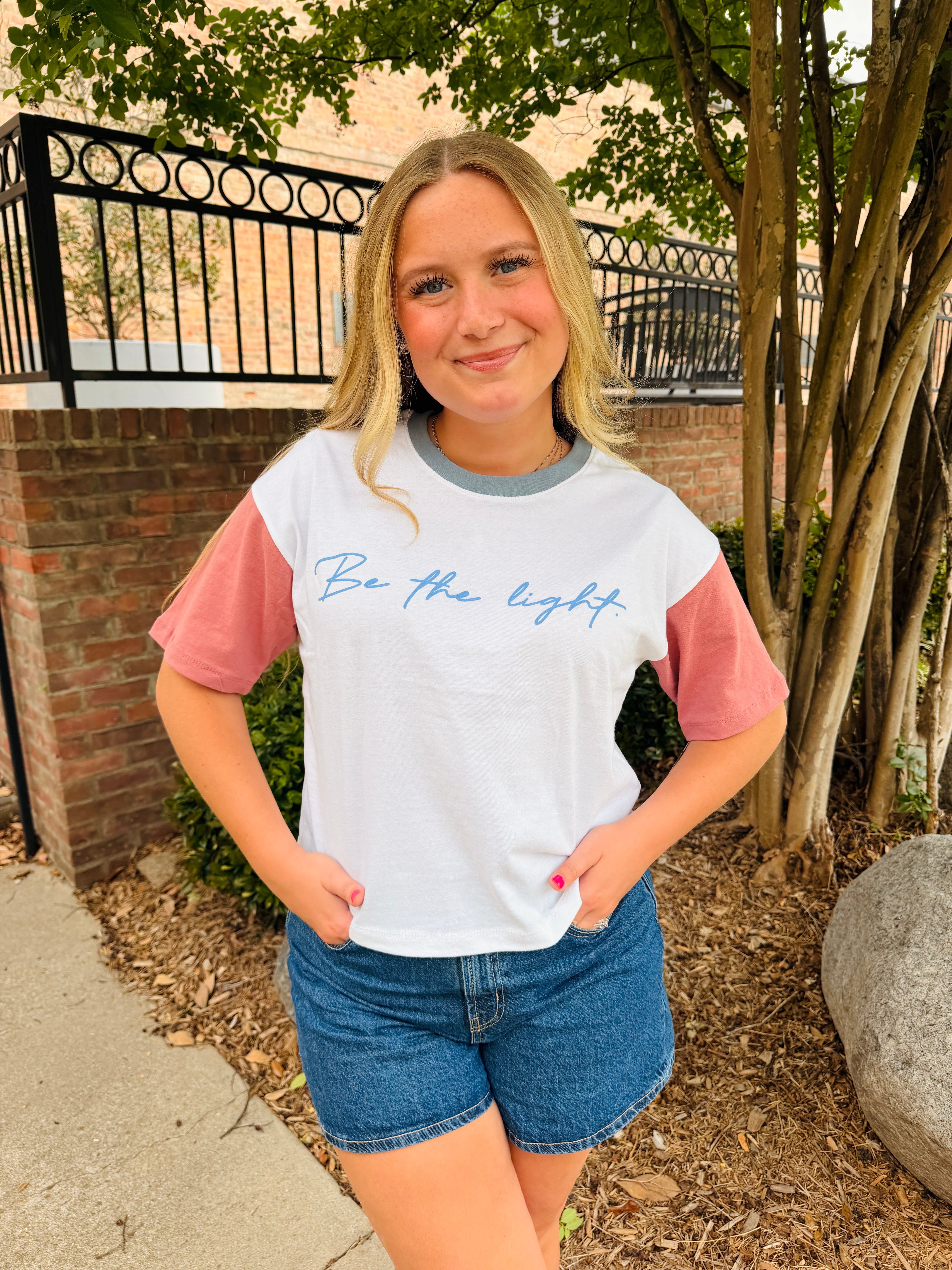 Be The Light Cropped Tee