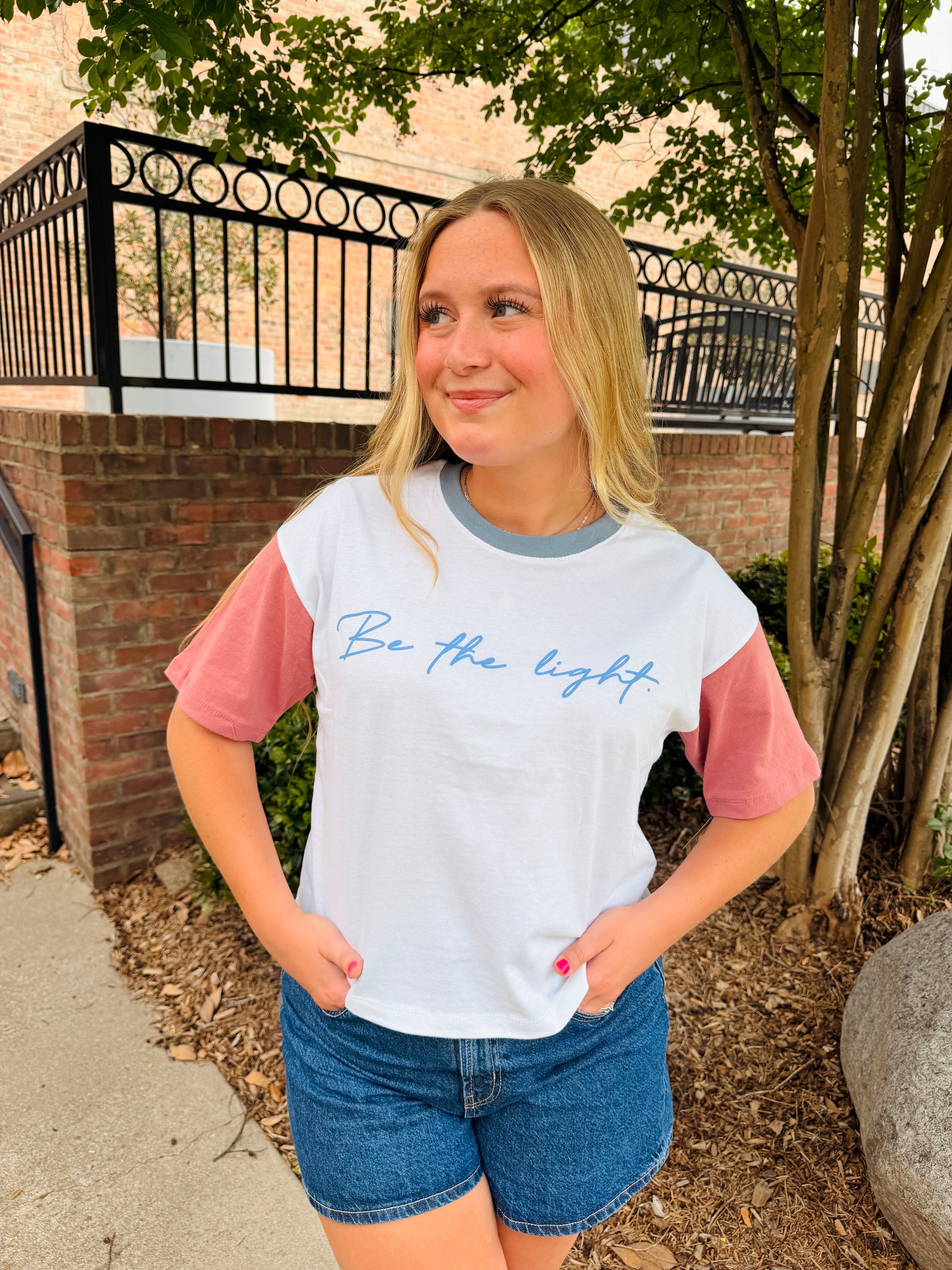 Be The Light Cropped Tee
