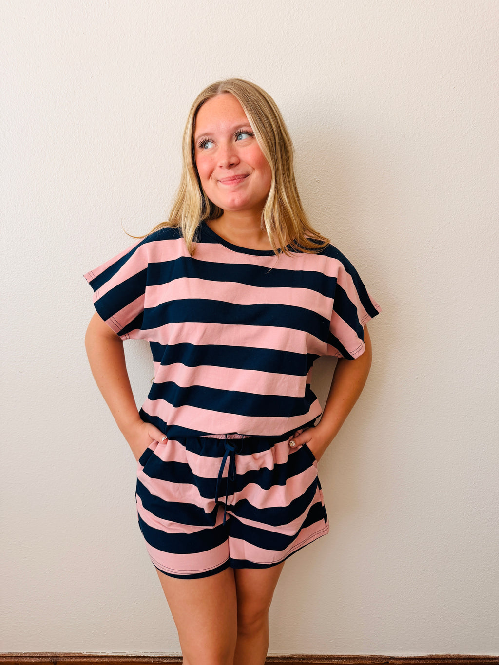 Pink and Navy Set