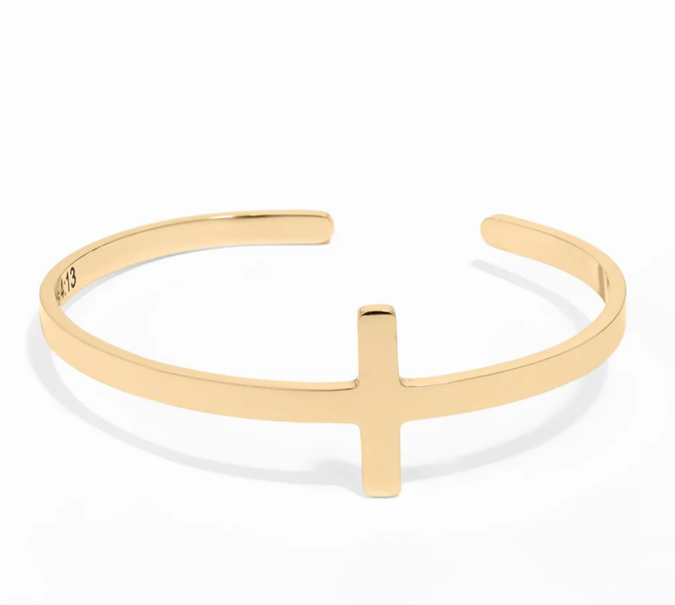 Gold Cross Bracelet